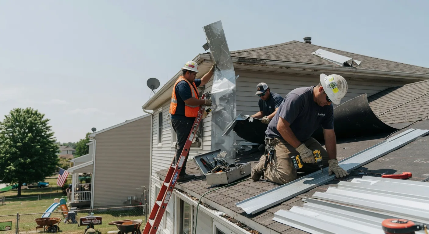 Storm Damage Metal Roof Repair in Greenwood, LA
